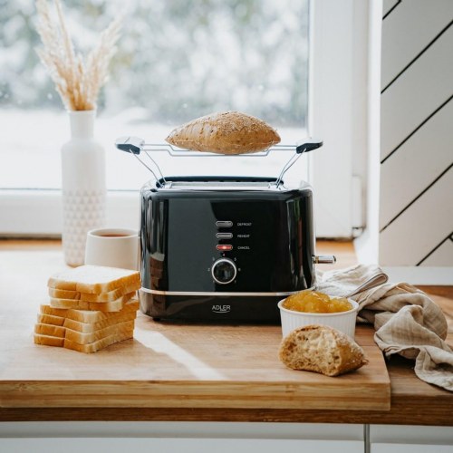 Brødrister Adler AD 3224b – 2 skiver, 7 ristningsniveauer, sort