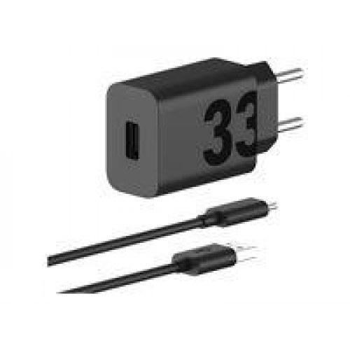 Vægoplader Motorola TurboPower 33 W med USB‑A (mat sort)