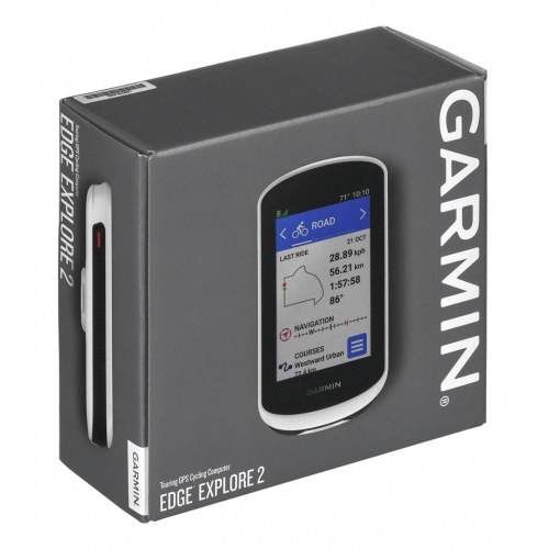 GPS cykelcomputer Garmin Edge Explore 2 – 3" touch, trådløs – sort/hvid