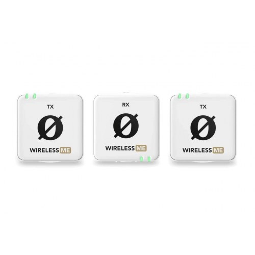 Trådløst mikrofonssystem Røde Wireless ME Dual Hvid - to sendere, to-kanals optagelse