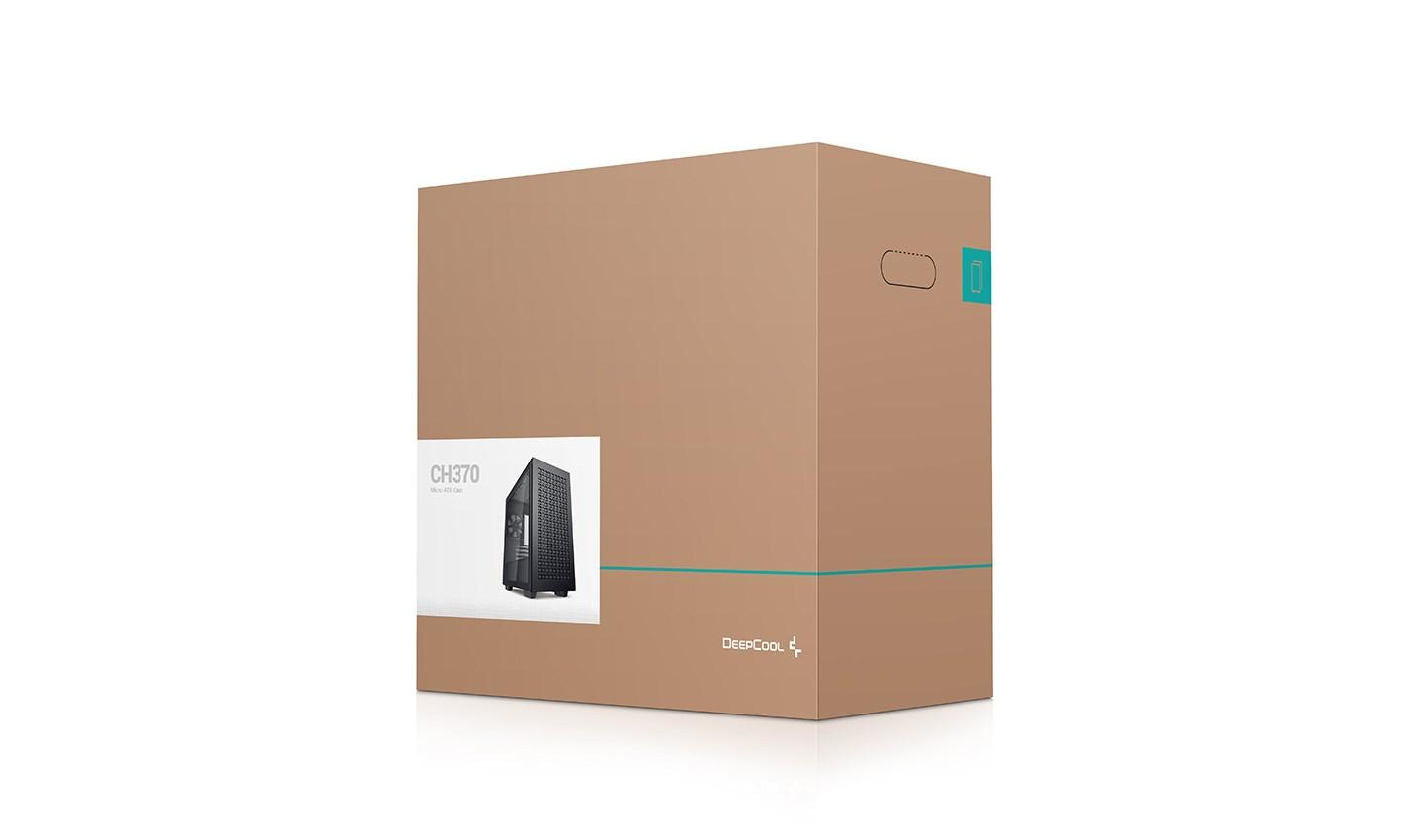 PC kabinet DeepCool CH370 Mini Tower - sort billede