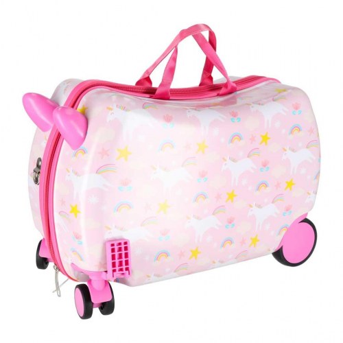 Kuffert til børn med hjul – håndbagage med enhjørning, 30 l