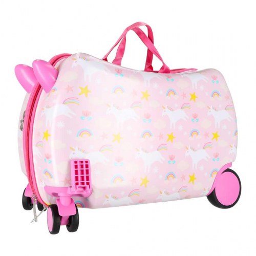 Kuffert til børn med hjul – håndbagage med enhjørning, 30 l
