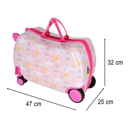 Kuffert til børn med hjul – håndbagage med enhjørning, 30 l