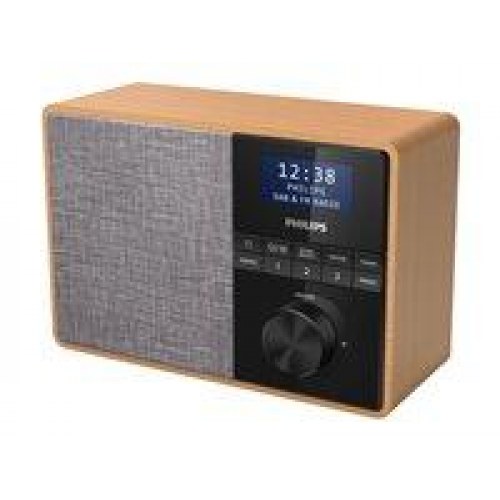DAB radio Philips TAR5505 med Bluetooth – lyst træ