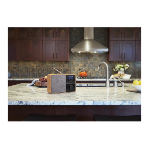 DAB radio Philips TAR5505 med Bluetooth – lyst træ