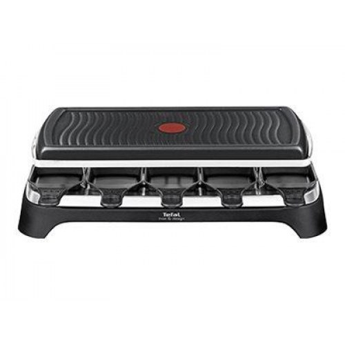 Raclette grill – Tefal RE4588, rustfrit stål/sort, 1.400 W