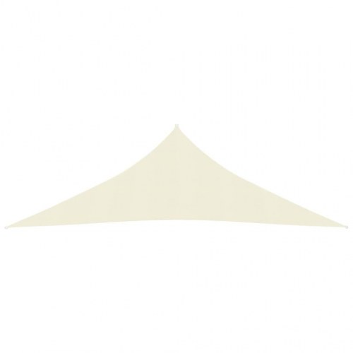 Solsejl HDPE 160 g/m² - trekant 2,5×2,5×3,5 m, creme