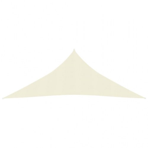 Solsejl 160 g/m² - trekant 3×3×3 m i HDPE, creme