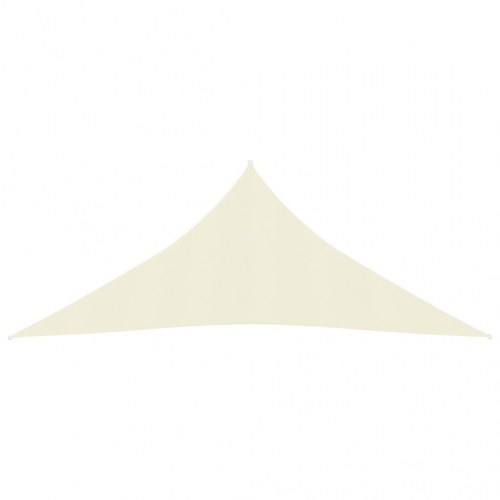 Solsejl 160 g/m² i HDPE - trekant 3×4×4 m, creme