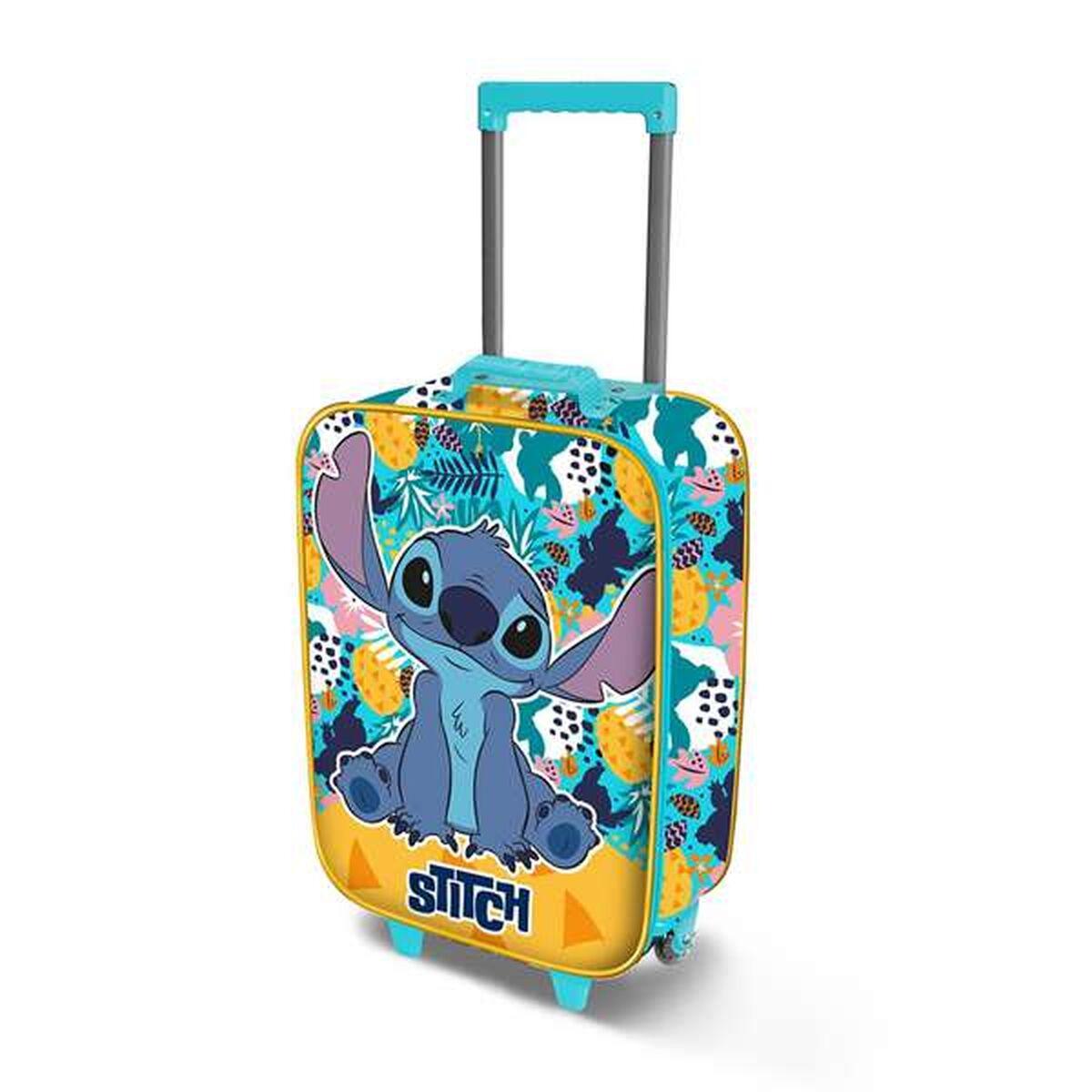 Kabinekuffert til børn Lilo & Stitch - Multifarvet, gul front, 33×17×52 cm