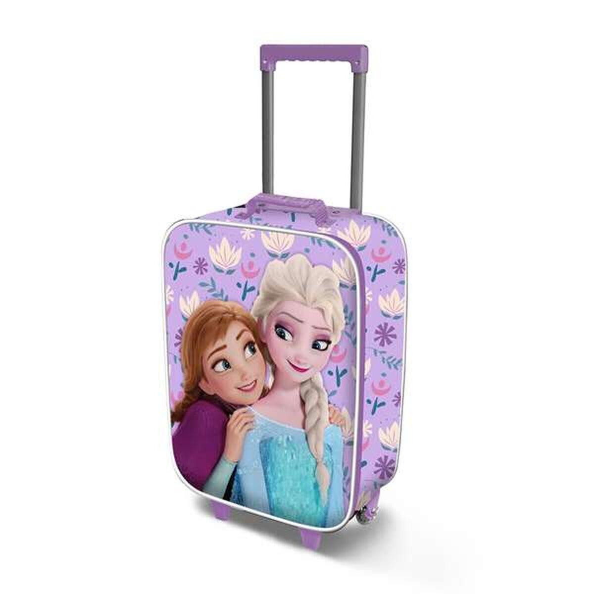 Frozen kabinekuffert til børn - lilla håndbagage 33 × 17 × 52 cm