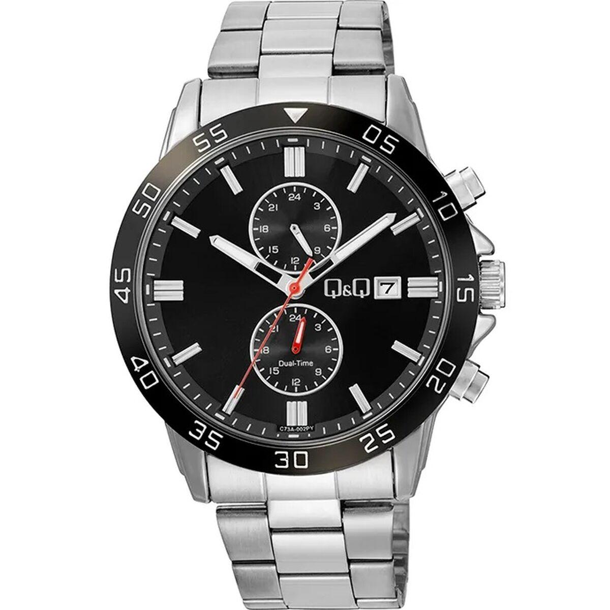 Q&Q GENT CHRONO herreur - 44 mm, kvarts, metal lænke