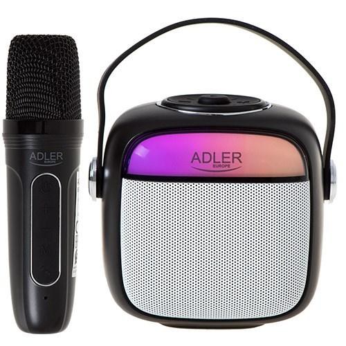 Bluetooth-højtaler med mikrofon Adler AD 1199B – karaoke, SD/USB/AUX