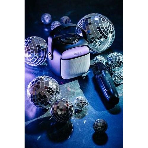 Bluetooth-højtaler med mikrofon Adler AD 1199B – karaoke, SD/USB/AUX