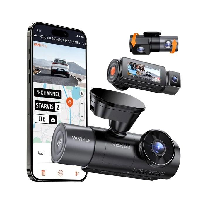 Dashcam VANTRUE N5 S 4-kanals bilkamera med GPS og Wi‑Fi