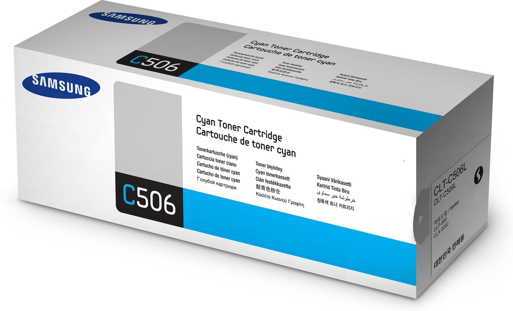 Tonerpatron cyan høj kapacitet Samsung CLT-C506L billede