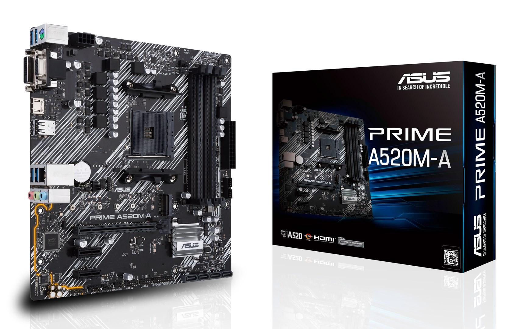 Bundkort ASUS Prime A520M-A II/CSM - micro ATX, AM4 billede