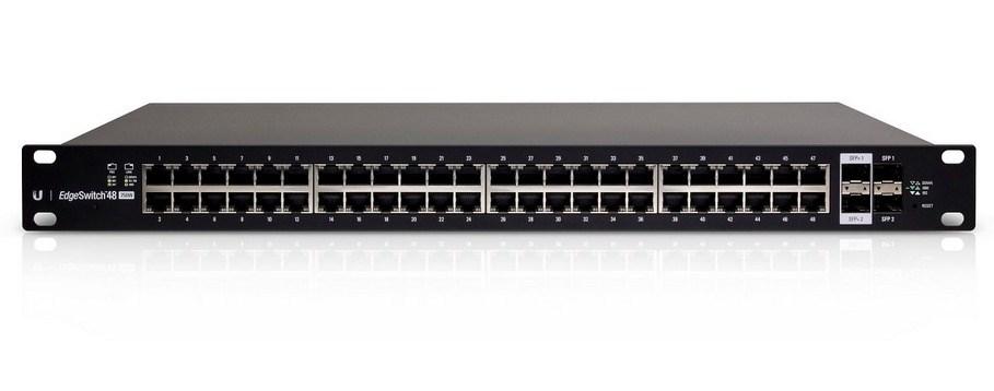 Netværksswitch Ubiquiti ES‑48‑500W L2/L3 Gigabit PoE, 1U, sort billede
