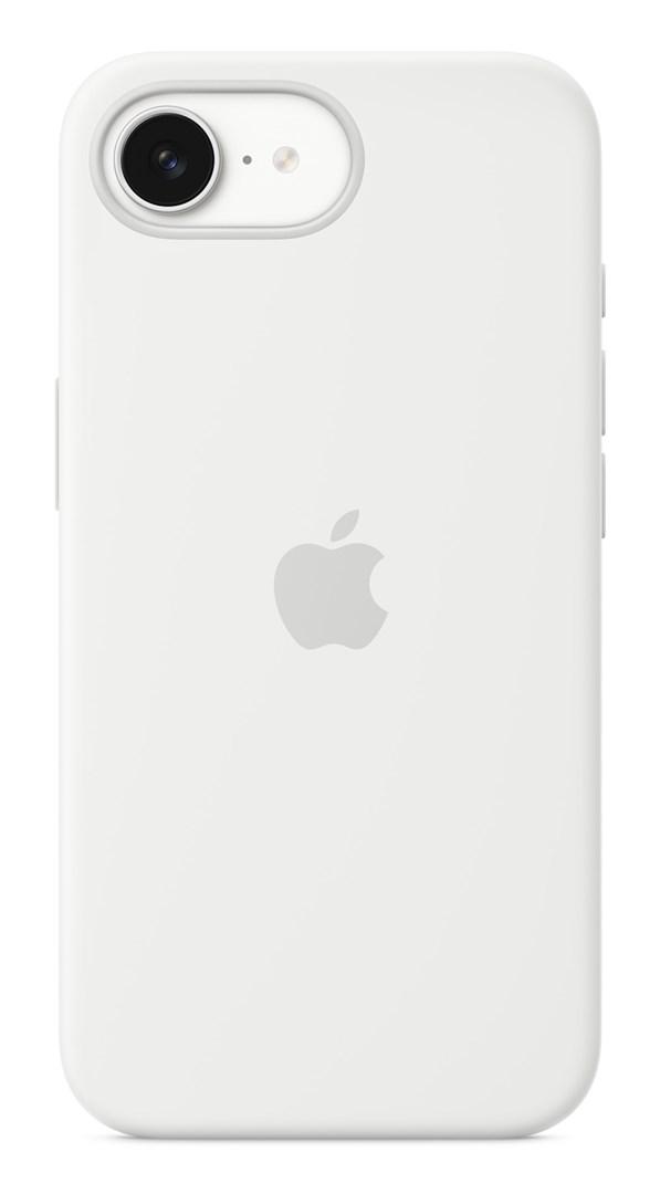 Mobilcover Apple iPhone 16E - silikone, hvid billede