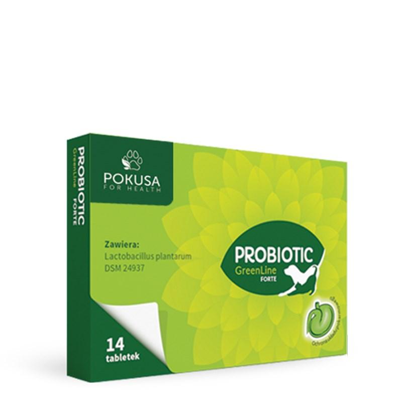 Probiotika til hunde POKUSA Green Line Probiotic Forte - 14 tabletter