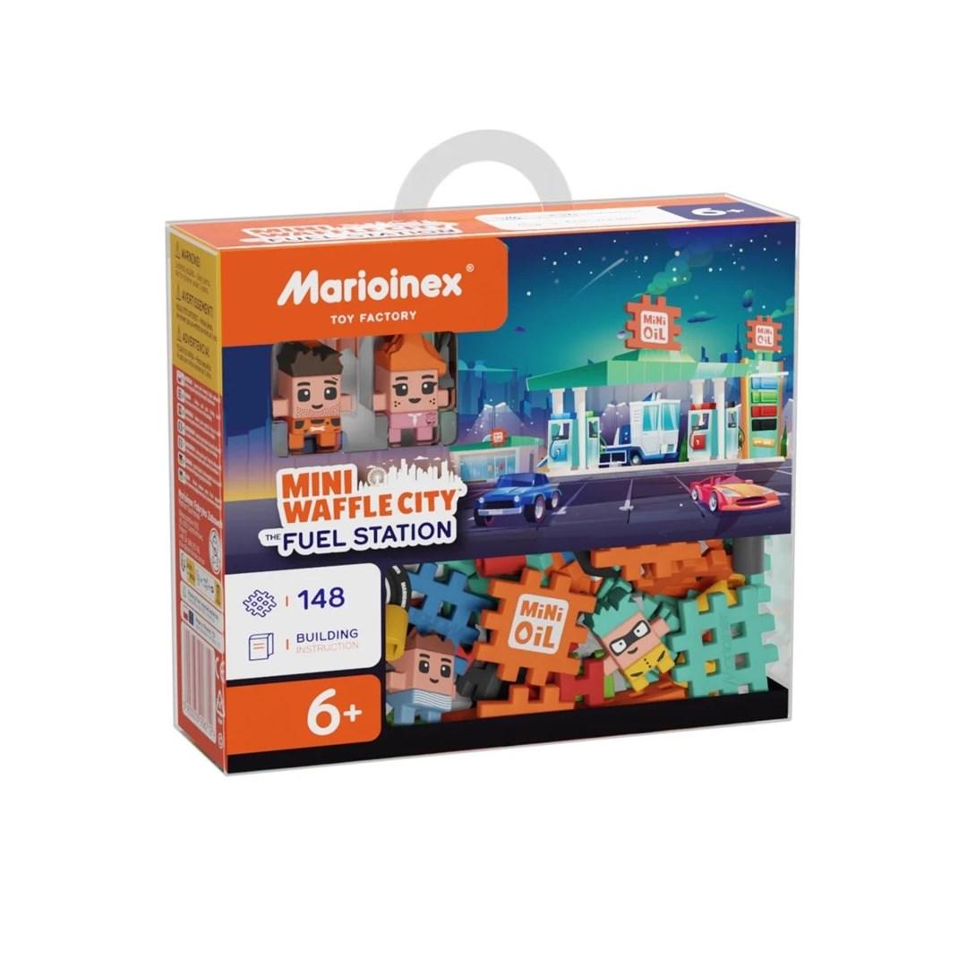 Byggesæt - Marioinex Mini Waffle City Tankstation, 148 dele