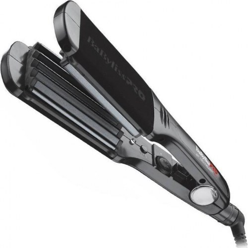 Bølgejern Babyliss The Crimper – keramisk turmalin, sort/rosa, 2,7 m ledning