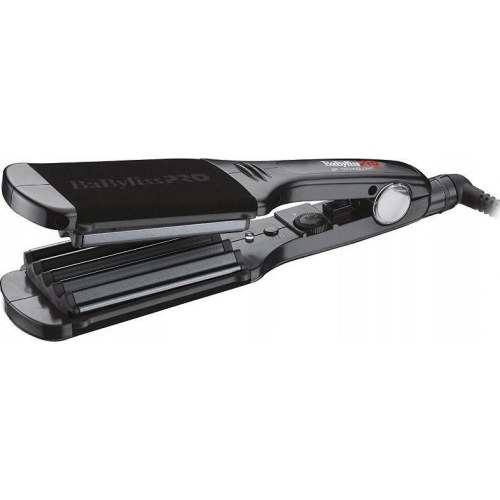 Bølgejern Babyliss The Crimper – keramisk turmalin, sort/rosa, 2,7 m ledning