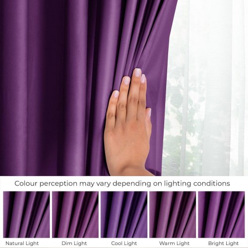 Mørklægningsgardin fløjl 140x270 violet – AmeliaHome