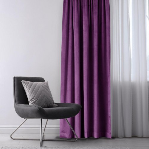 Mørklægningsgardin fløjl 140x270 violet – AmeliaHome