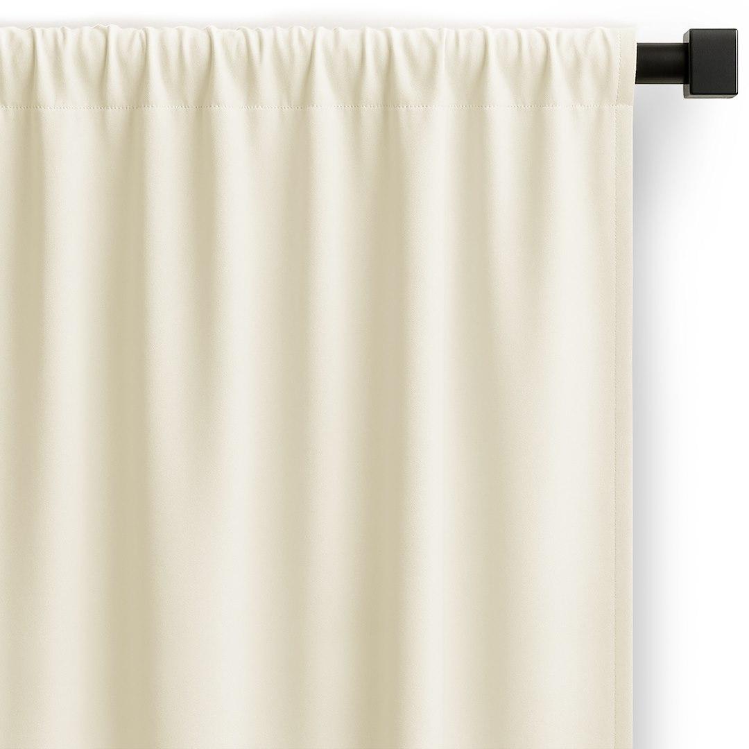 Mørklægningsgardin RESTILO Carli - creme, 200×250 cm, bånd