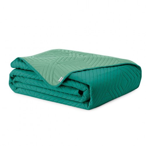 Sengetæppe mikrofiber 170×210 - AmeliaHome SOFTA, grøn