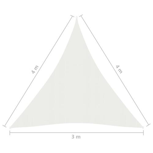 Solsejl 160 g/m² 3x4x4 m HDPE hvid