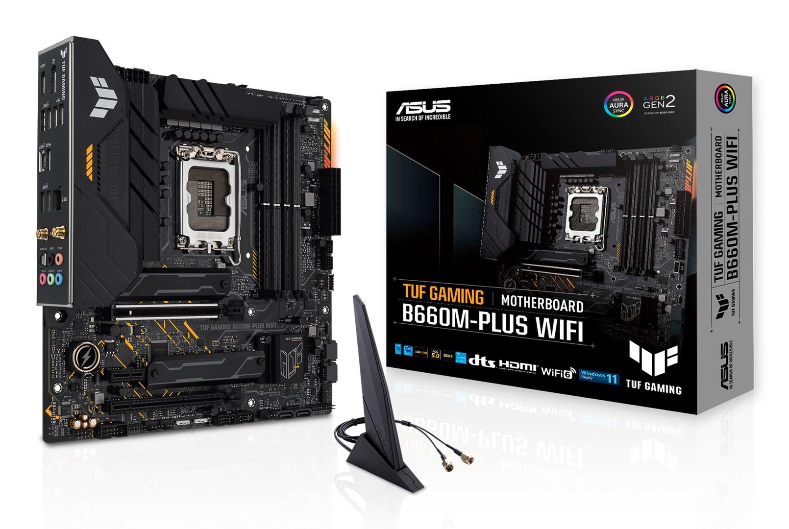 Bundkort ASUS TUF Gaming B660M-PLUS WIFI - Intel B660, LGA 1700, micro ATX billede