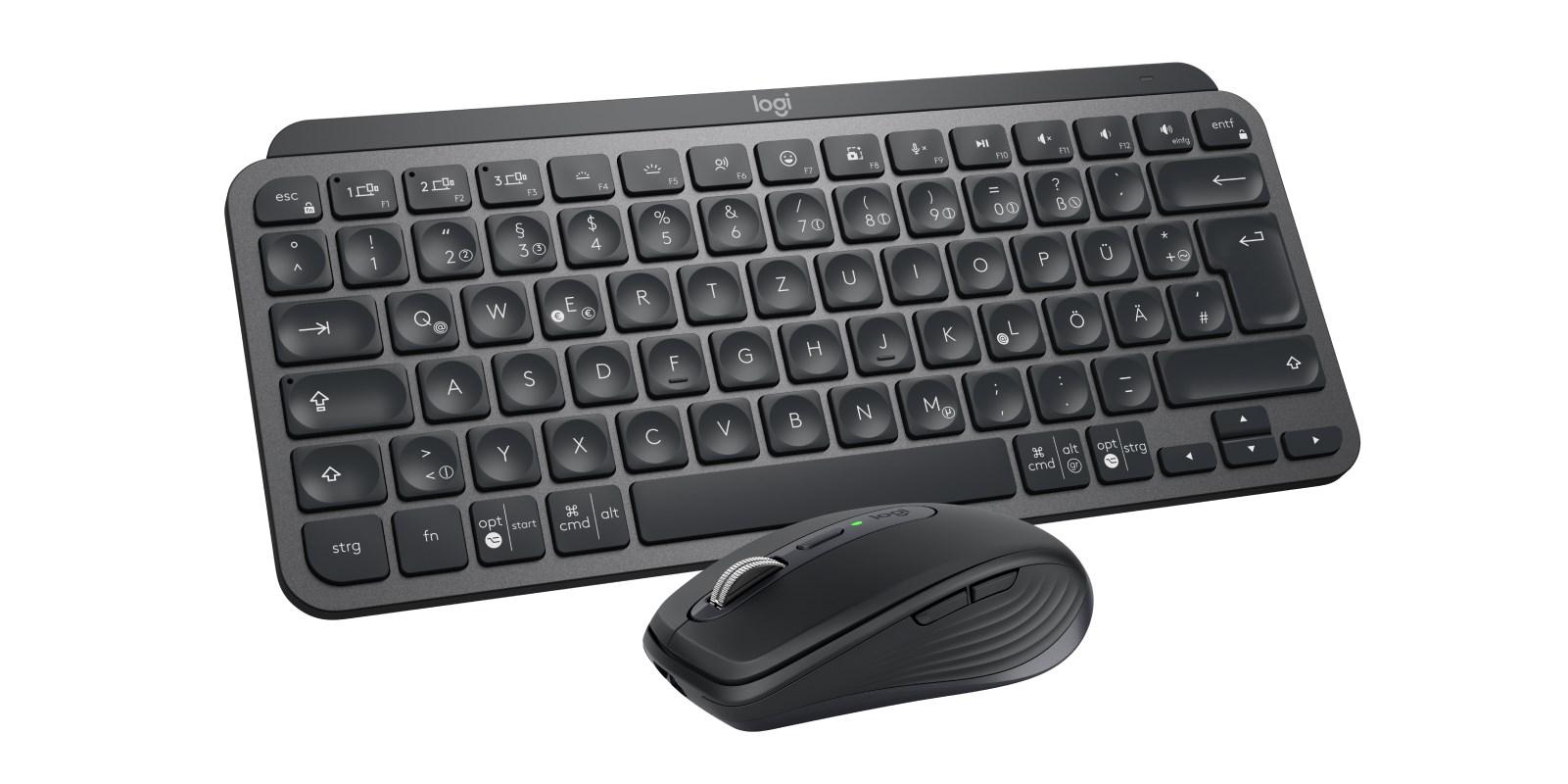 Trådløst tastatur og mus Logitech MX Keys Mini Combo for Business – grafit billede