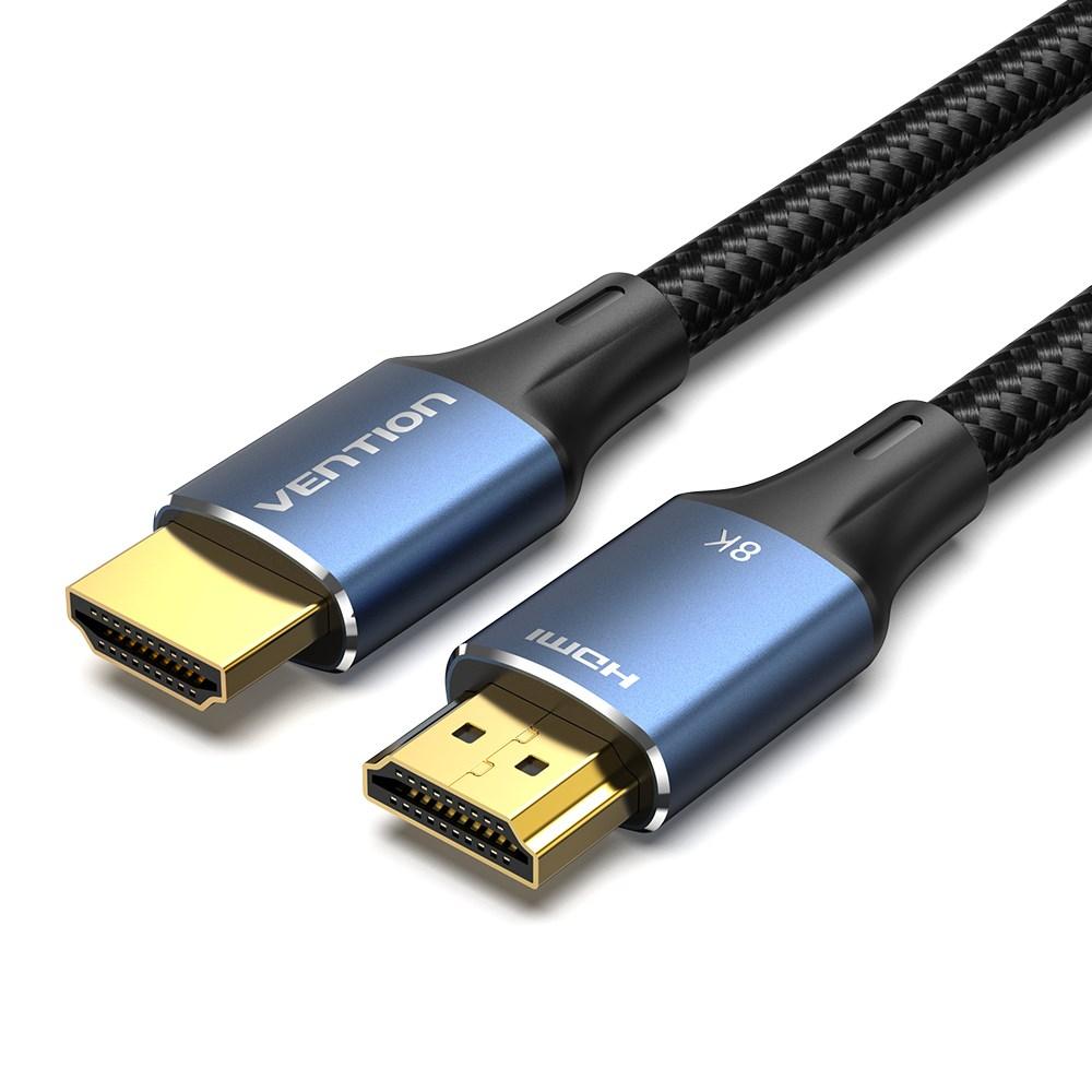 HDMI kabel 8K 2 m â Vention, flettet, HDMI-A han/han
