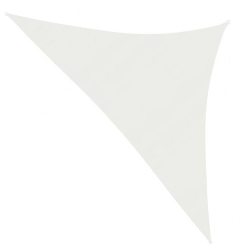 Solsejl HDPE 160 g/m² - trekant 3,5 x 3,5 x 4,9 m, hvid