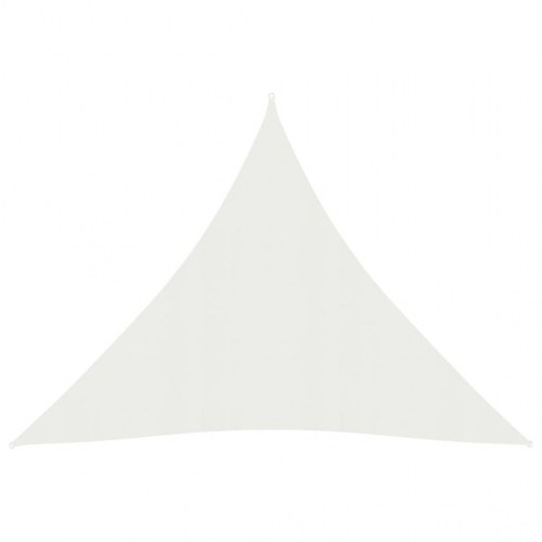 Solsejl trekant 4×4×4 m - HDPE 160 g/m², hvid