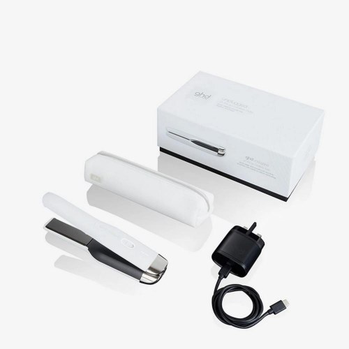 Glattejern ghd Unplugged trådløs – hvid