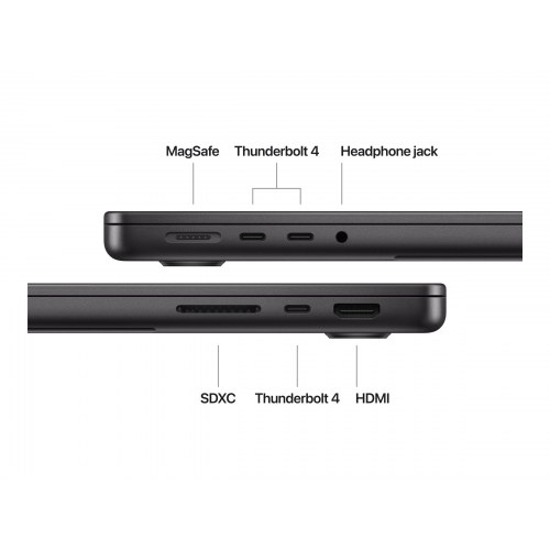 Bærbar Apple MacBook Pro 14,2" M4, 16 GB RAM, 1 TB SSD (space-sort)