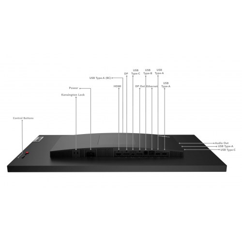 Skærm 27" Lenovo ThinkVision P27h-30 - QHD IPS, USB-C, sort