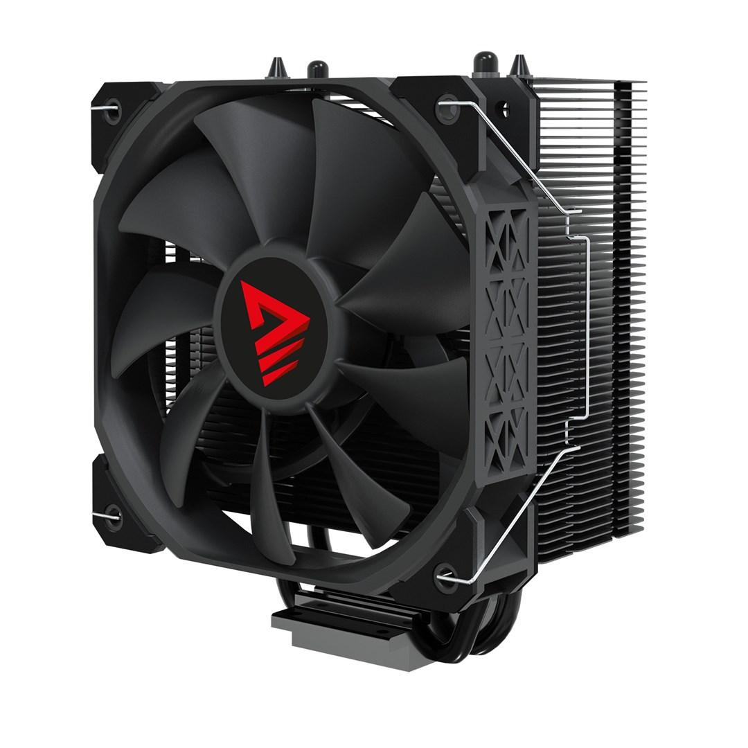 CPU-køler 12 cm - Savio Frost Black X2, sort