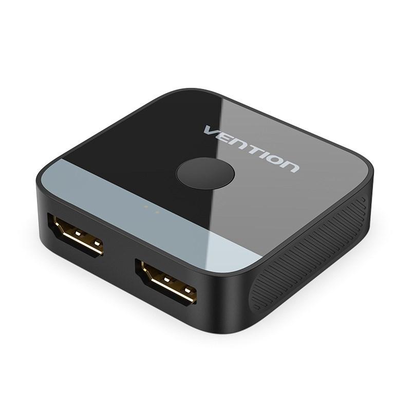 HDMI switch 2-ports 4K 60 Hz â Vention, sort ABS