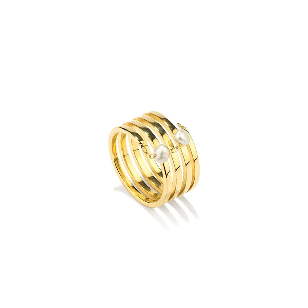 Ring til kvinder - Radiant gylden ring str. 16 (RY000294-16A)