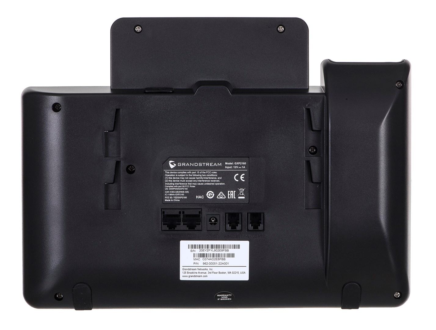 IP-telefon Grandstream GXP2160 HD - 6 linjer, sort billede