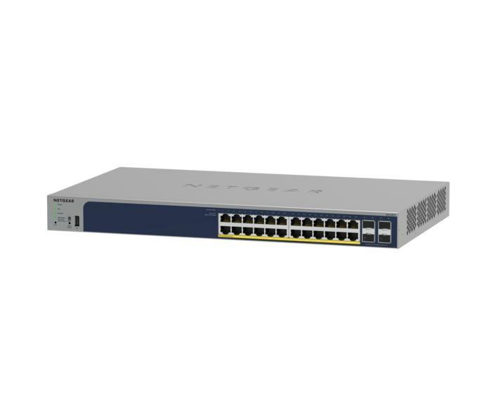 Gigabit switch NETGEAR GS752TPP med PoE+ - Managed L2/L3/L4, grå