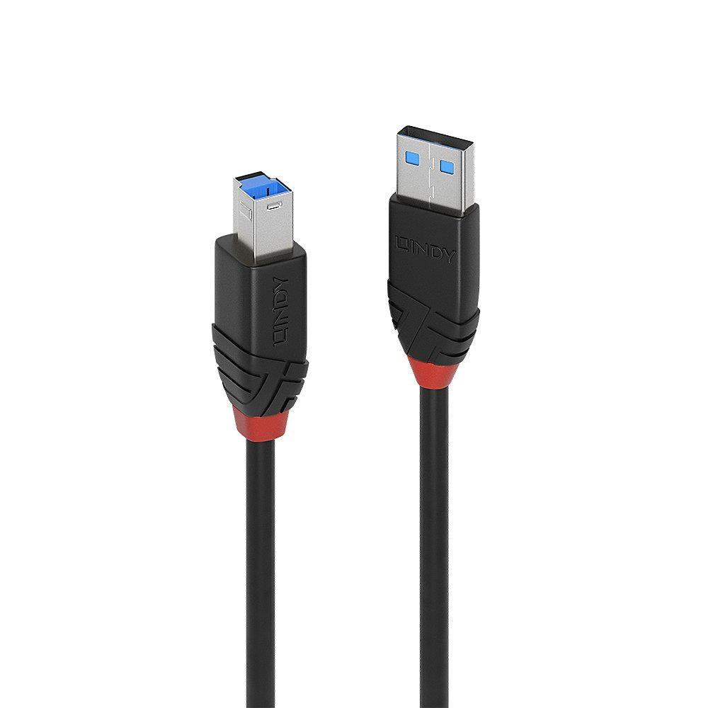 USB 3.0 kabel A til B - LINDY billede