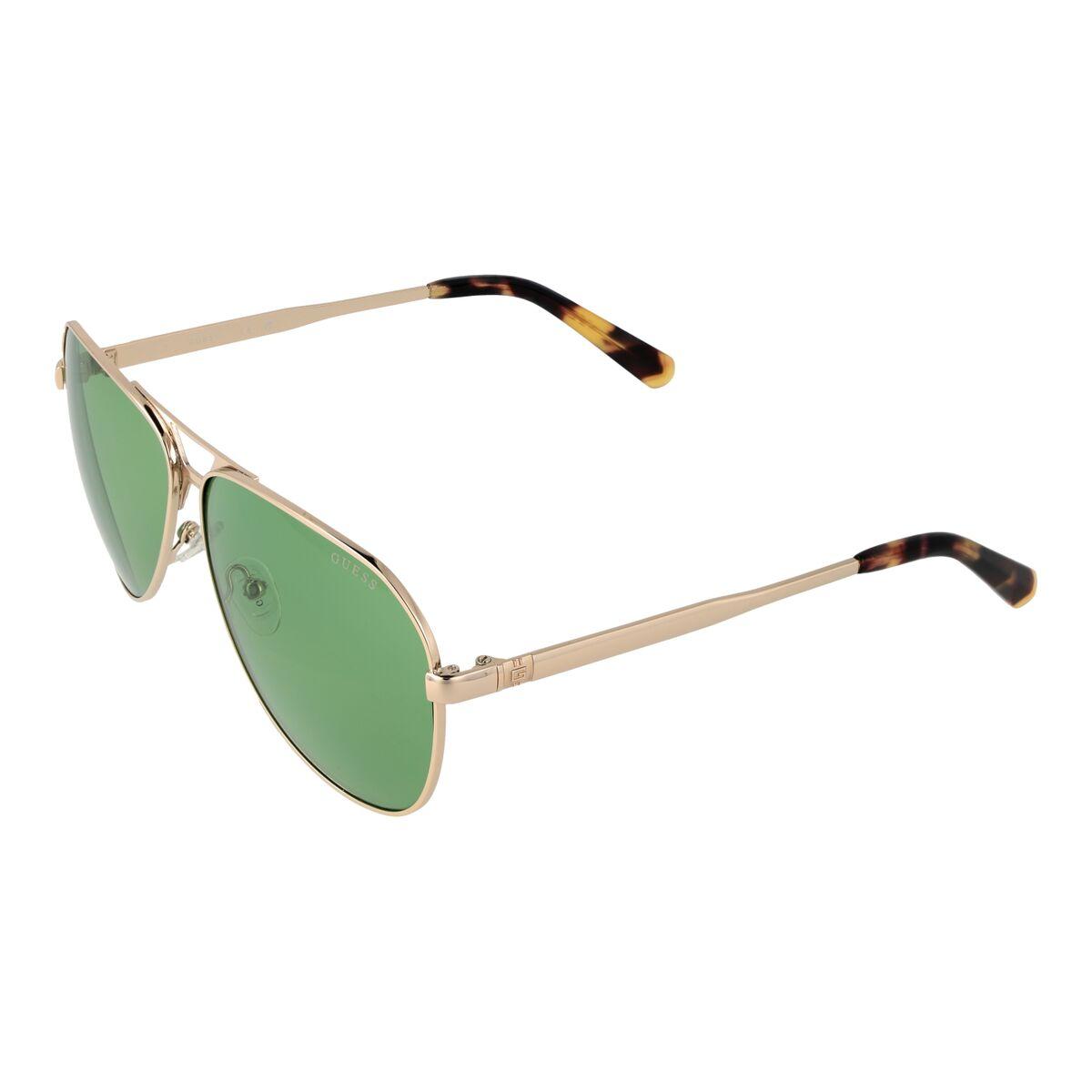 Solbriller mænd Guess GU00069 6132N - pilot, gylden/green