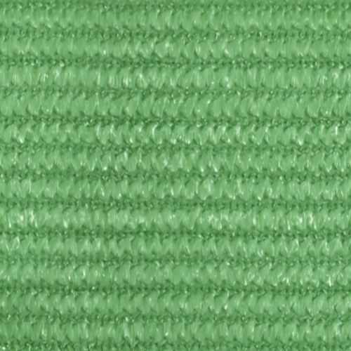 Solsejl 3×3×4,2 m - trekant, lysegrøn, 160 g/m² HDPE
