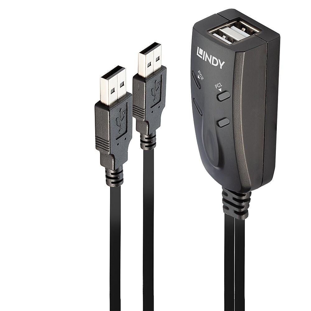 USB KM-switch 2-port - LINDY billede